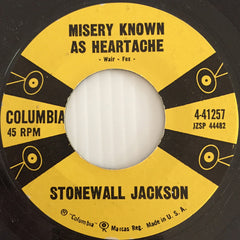 Stonewall Jackson : Life To Go / Misery Known As Heartache (7", Single)