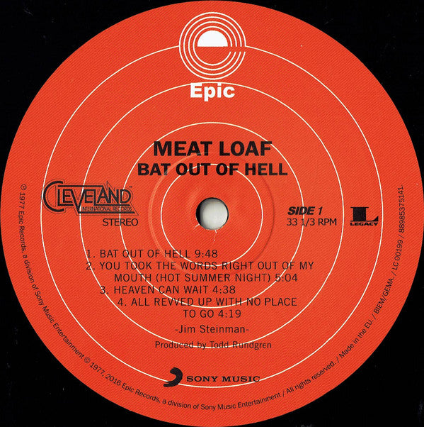 Inficere katastrofe Efterforskning Buy Meat Loaf : Bat Out Of Hell (LP, Album, RE, 180) Online for a great  price – Feels So Good