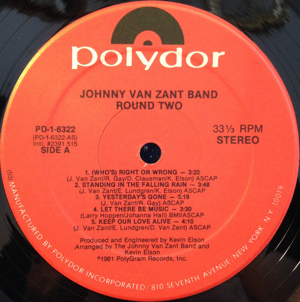 Buy Johnny Van Zant Band : Round Two (LP, Album, Hau) Online for a ...