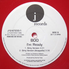 Boo (4) : I'm Ready (12", Promo, Red)