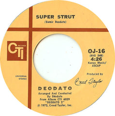 Deodato* : Rhapsody In Blue / Super Strut (7", Single, Styrene)