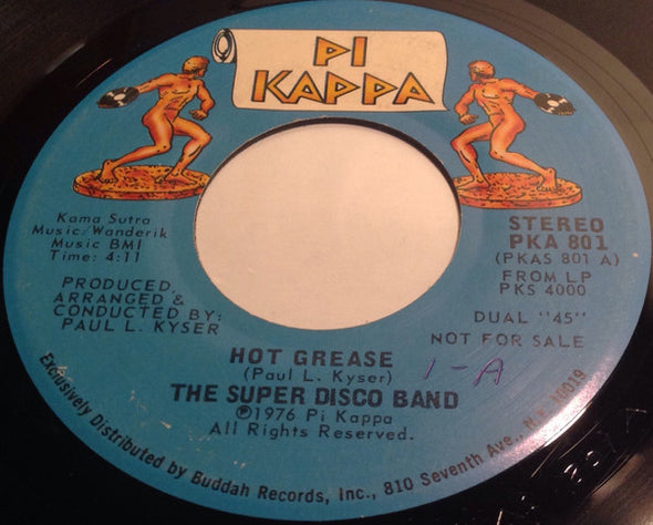 The Super Disco Band : Hot Grease (7", Promo)