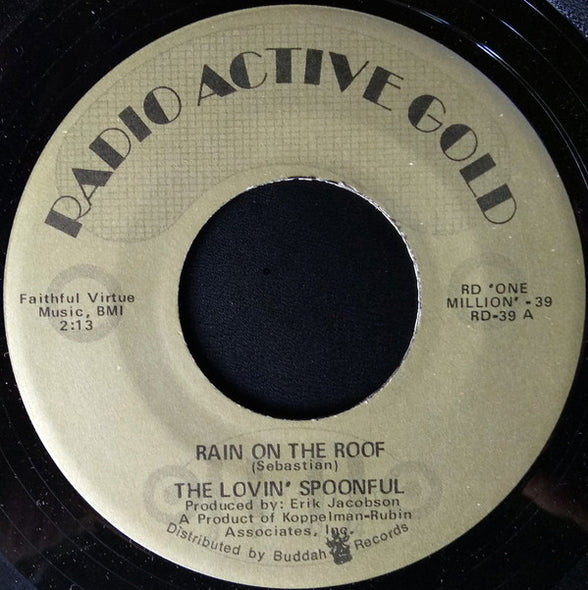 The Lovin' Spoonful : Rain On The Roof (7", Single)