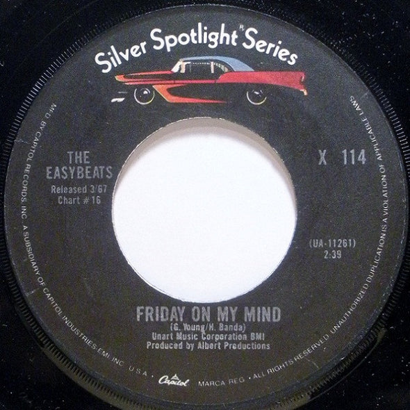 The Easybeats : Friday On My Mind / Gonna Have A Good Time (7", Mono, RE, Jac)