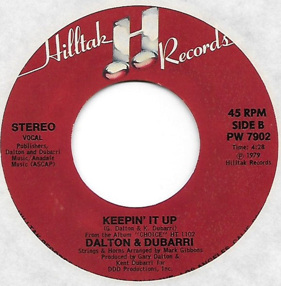 Dalton & Dubarri : 'Til The Day I Started Lovin' You / Keepin' It Up (7", Single)