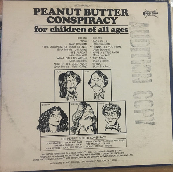 Peanut Butter Conspiracy* : For Children Of All Ages (LP, Album)