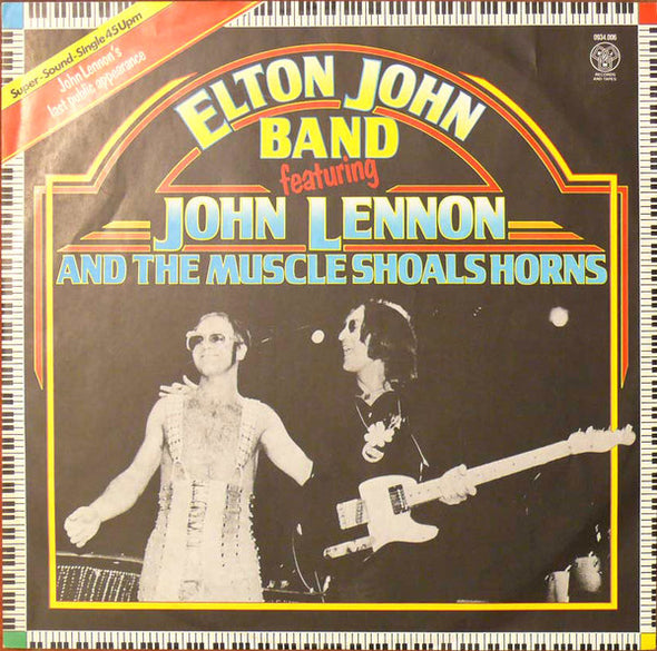 Elton John Band Featuring John Lennon And Muscle Shoals Horns : I Saw Her Standing There (12", Single)