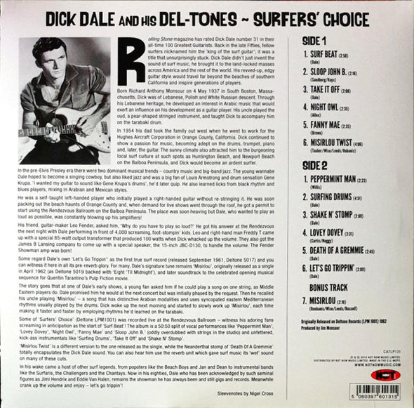 Dick Dale & His Del-Tones : Surfer's Choice (LP, Album, RE)