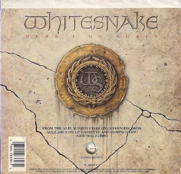 Whitesnake : Here I Go Again (7", Spe)