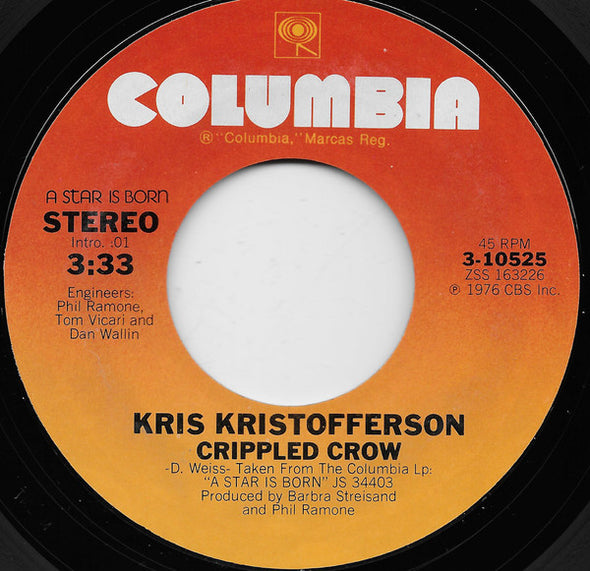 Kris Kristofferson : Watch Closely Now (7", Single, Styrene, San)