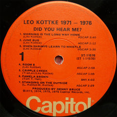 Leo Kottke : 1971-1976 "Did You Hear Me?" (LP, Comp, Jac)