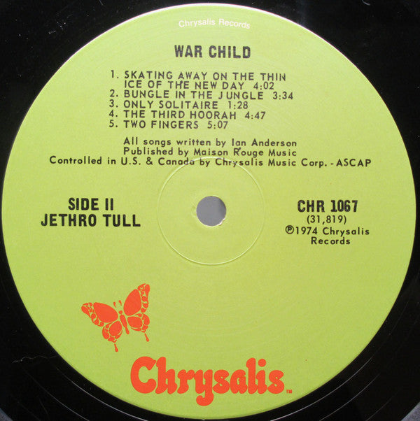 Jethro Tull : War Child (LP, Album)