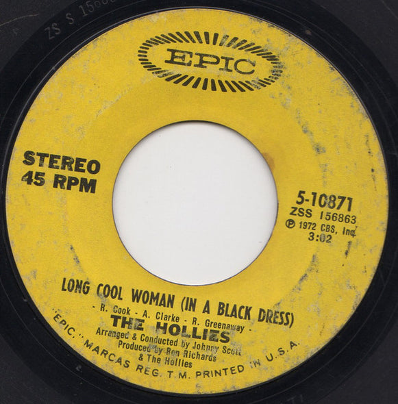 The Hollies : Long Cool Woman (In A Black Dress) (7", Single, Styrene, Ter)