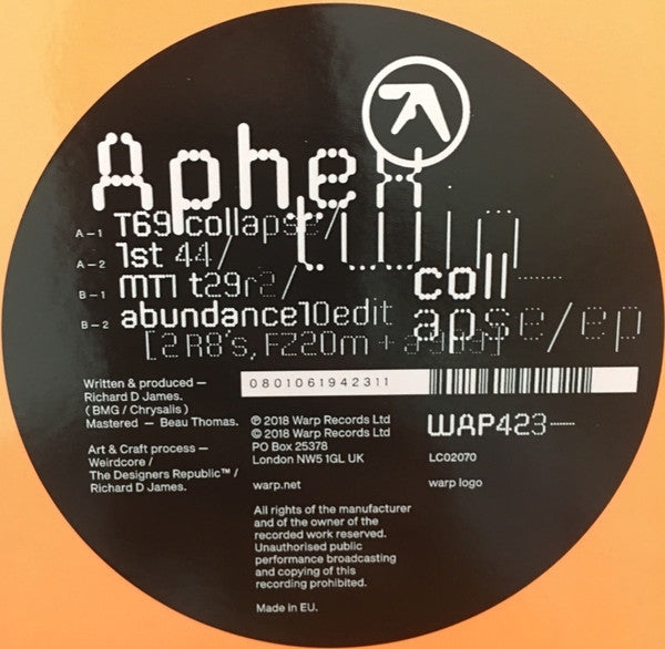 Aphex Twin – Collapse Edition EP Limited - 通販 - guianegro.com.br