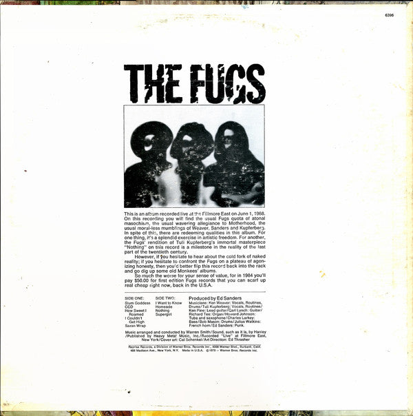 The Fugs : Golden Filth (LP)