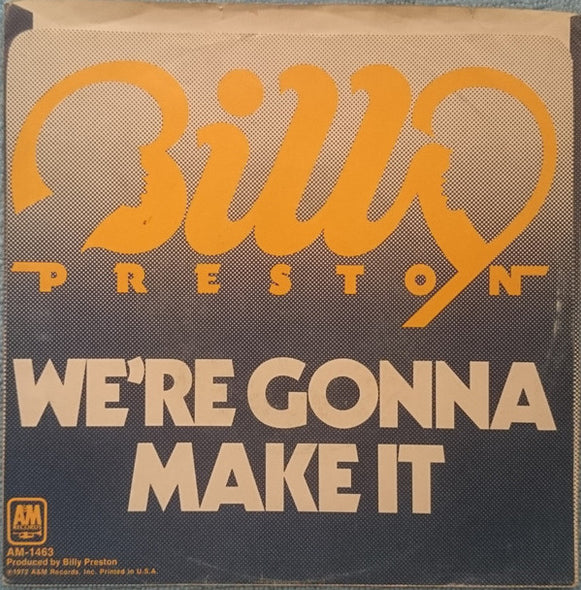 Billy Preston : Space Race / We're Gonna Make It (7", Single, Styrene, Pit)