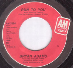 Bryan Adams : Run To You (7", Single, X)