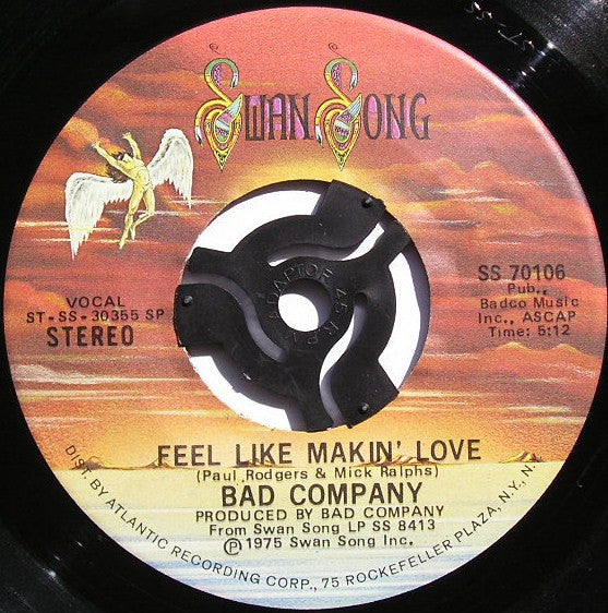Bad Company (3) : Feel Like Makin' Love (7", Single, Spe)