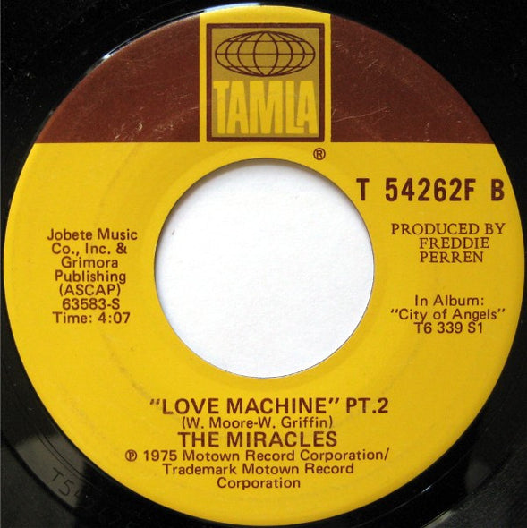The Miracles : Love Machine (7")