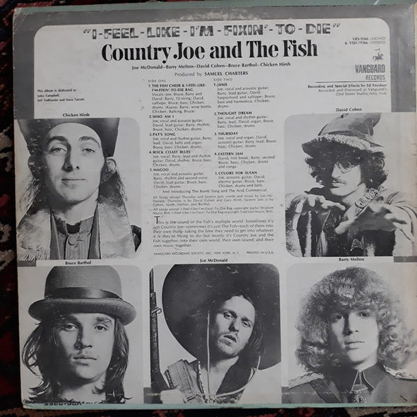 Country Joe And The Fish : I-Feel-Like-I'm-Fixin'-To-Die (LP, Album, RP, Pit)