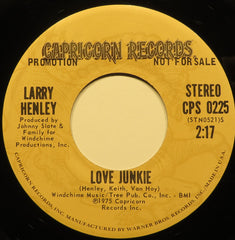 Larry Henley : Love Junkie (7", Mono, Promo)