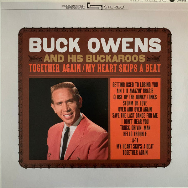 Buck Owens And His Buckaroos : Together Again / My Heart Skips A Beat (LP, Album, RE, Gol)