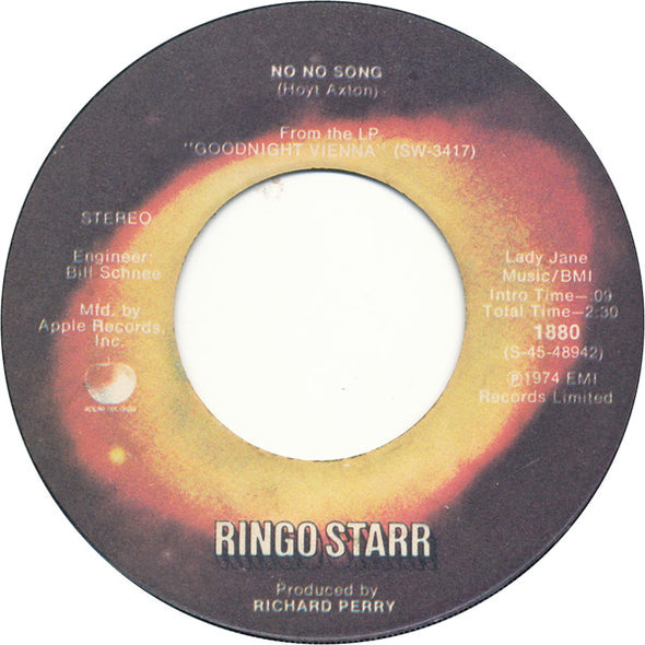 Ringo Starr : No No Song / Snookeroo (7", Single, Win)