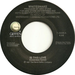 Whitesnake : Is This Love / Bad Boys (7", Single, Spe)