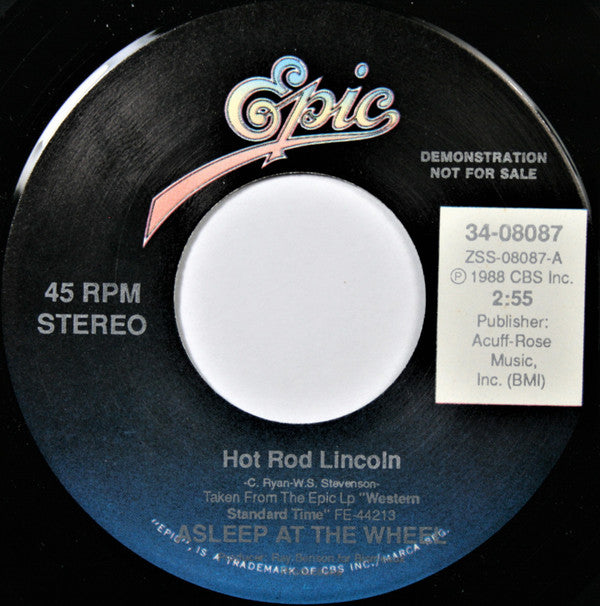 Asleep At The Wheel : Hot Rod Lincoln (7", Promo)