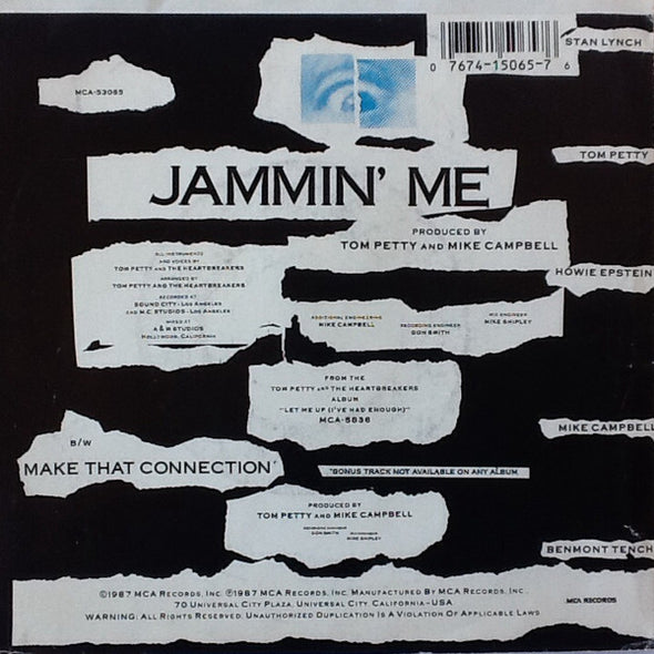 Tom Petty & The Heartbreakers* : Jammin' Me (7", Single)