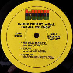 Esther Phillips With Beck* : For All We Know (LP, Album)