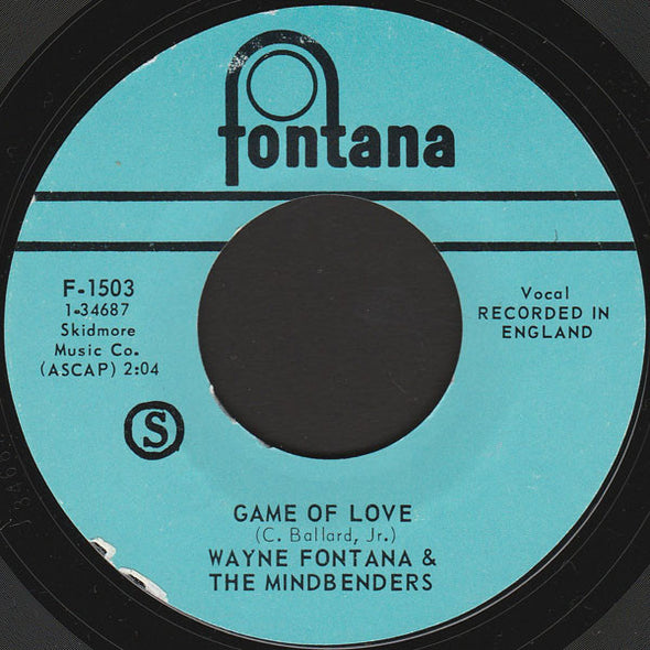 Wayne Fontana & The Mindbenders : Game Of Love (7", Single)