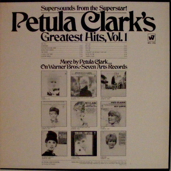 Petula Clark : Petula Clark's Greatest Hits, Vol. 1 (LP, Comp, San)