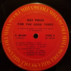 Ray Price : For The Good Times (LP, Album, Ter)