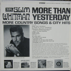 Slim Whitman : More Than Yesterday (LP, Album)