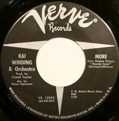 Kai Winding & Orchestra* : More / Comin' Home Baby (7", Single)