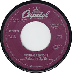 Missing Persons : Words (7", Jac)