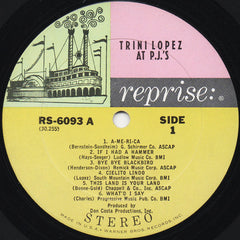 Trini Lopez : Trini Lopez At PJ's (LP, Album)
