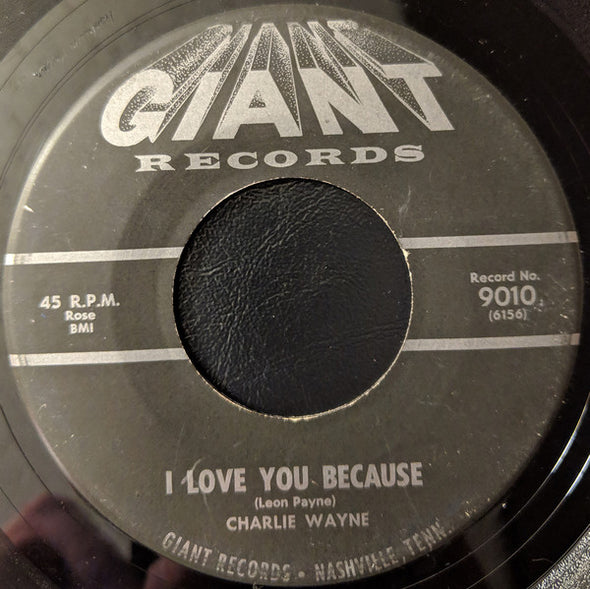 Charlie Wayne (2), Sylvia Richards : I Love You Because / It's My Party (7", Single)