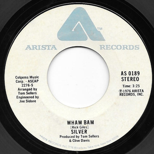 Silver (10) : Wham Bam (7", Single, whi)