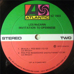 Les McCann : Invitation To Openness (LP, Album, MO)