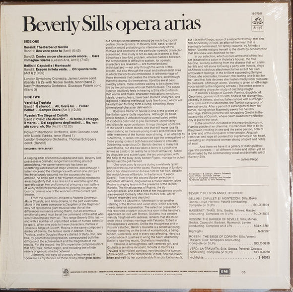 Beverly Sills : Opera Arias (LP, Album, Wak)