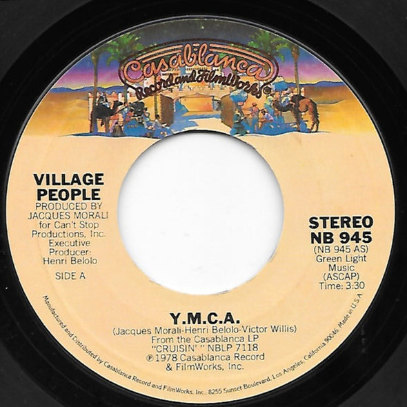 Village People : Y.M.C.A. (7", Single, Styrene, San)