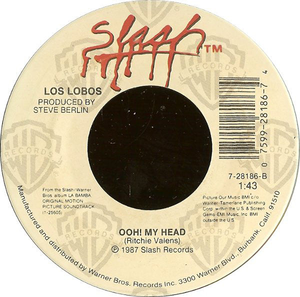 Los Lobos : Come On, Let's Go / Ooh! My Head (7", Single, Spe)