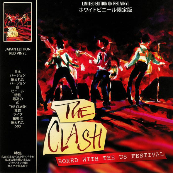 The Clash : Bored With The US Festival  (12", Album, Unofficial, Red)