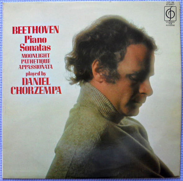 Beethoven* Played By Daniel Chorzempa : Piano Sonatas - Moonlight / Pathetique / Appassionata (LP)
