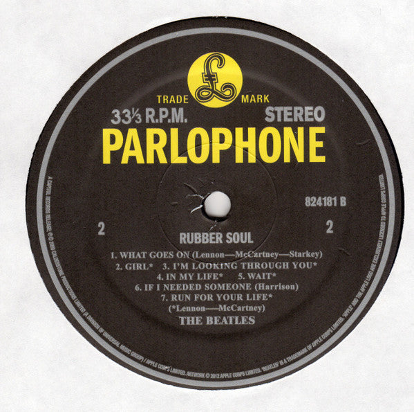The Beatles : Rubber Soul (LP, Album, RE, RM, 180)