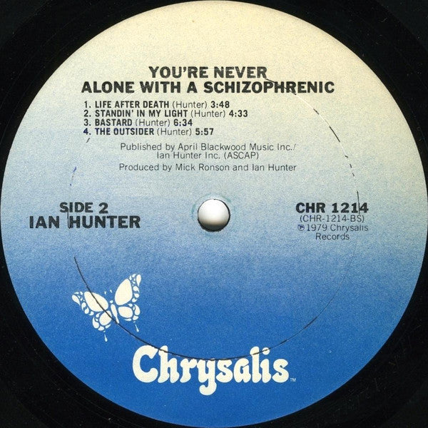 Ian Hunter : You're Never Alone With A Schizophrenic (LP, Album, San)