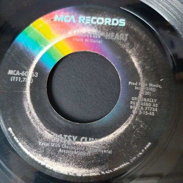 Patsy Cline : Crazy / Your Cheatin' Heart (7", Single)