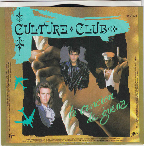 Culture Club : The War Song (7", Single, Styrene, Car)